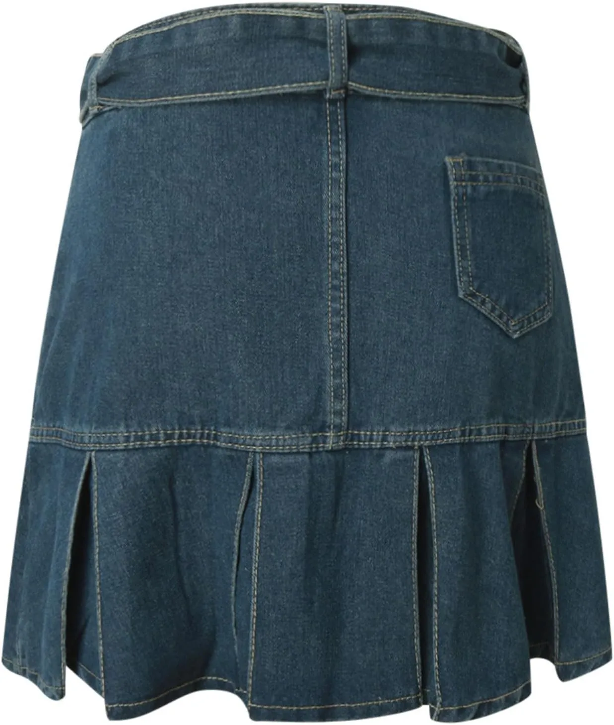 Jean Skirts for Women Denim Skirts Plus Size Mini Skirt Jean Skort y2kButton Cargo Skirt with Pocket Low Waist