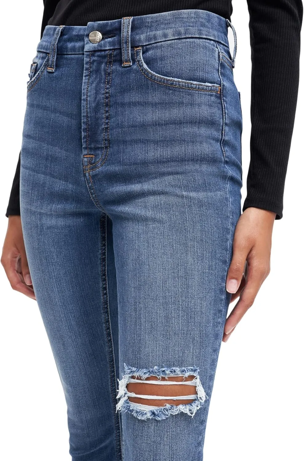 Jen7 Women's High Rise Ankle Skinny Jeans