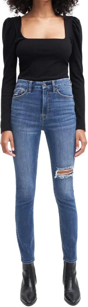Jen7 Women's High Rise Ankle Skinny Jeans