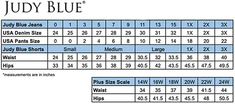 Judy Blue Mid Rise Tummy Control Distressed Wide Leg Jeans, 88933