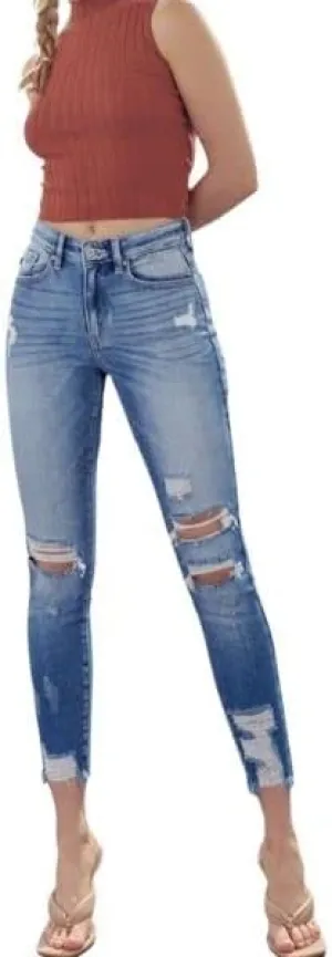 KANCAN High Rise Ankle Skinny Jeans KC9130M