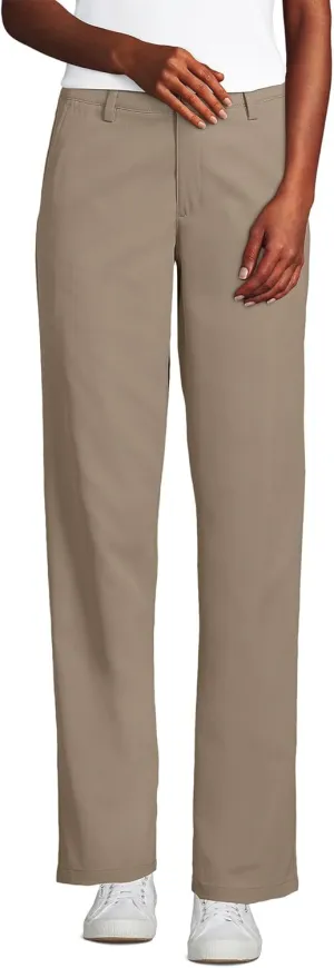 Lands' End Women's Active Performance Chino Pants 8 Khaki