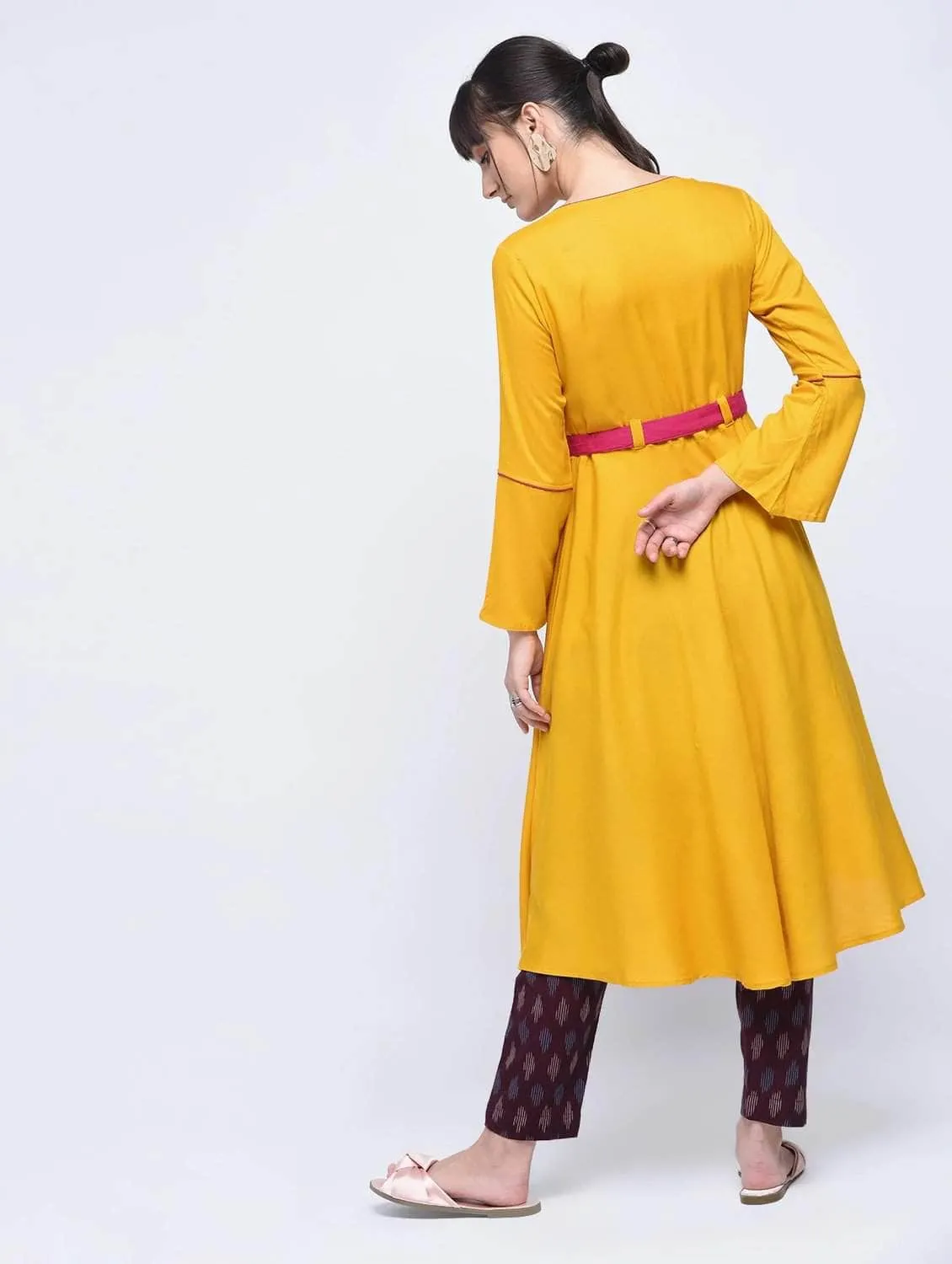 Lemon Tart Clothing LTK146 Tassel and Tie Detail Stitched Kurti