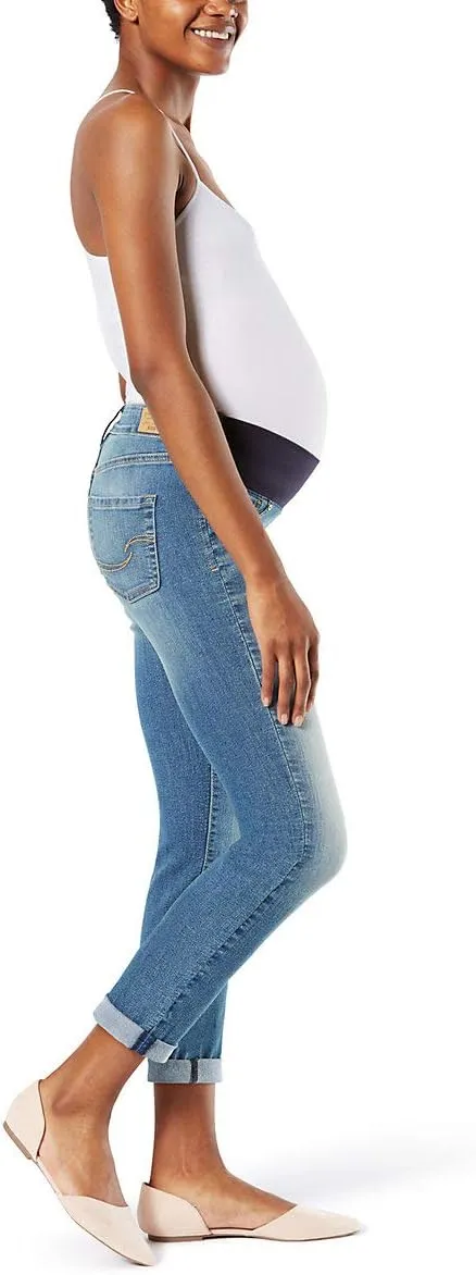 Levi Strauss Signature Gold Women's Maternity Baby Bump Slim Boyfriend Jeans