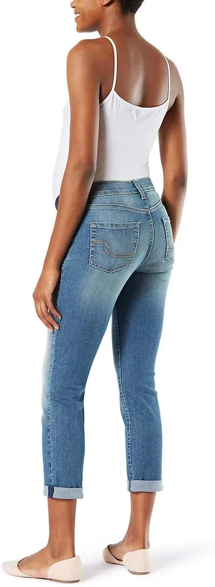 Levi Strauss Signature Gold Women's Maternity Baby Bump Slim Boyfriend Jeans