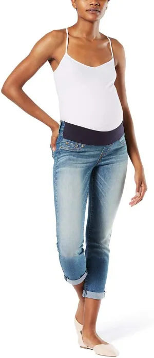 Levi Strauss Signature Gold Women's Maternity Baby Bump Slim Boyfriend Jeans
