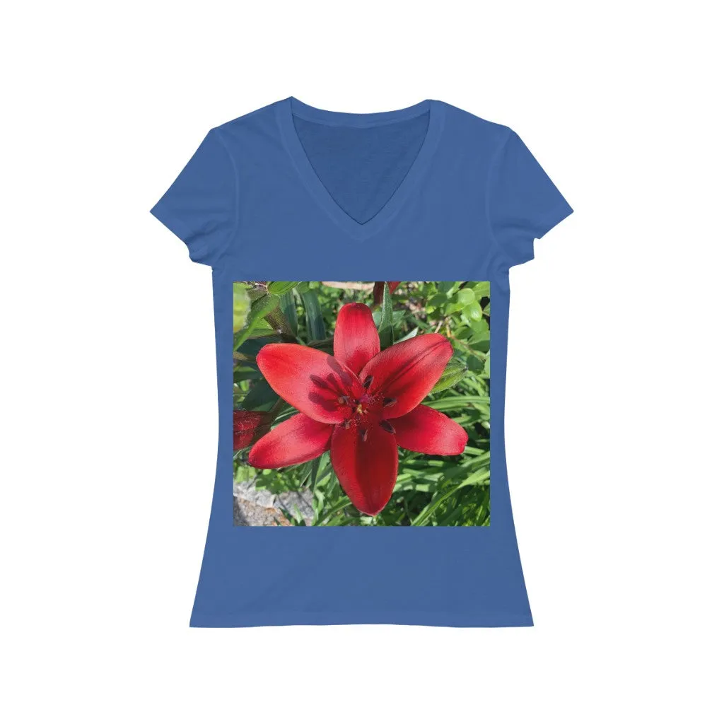 Lily - Women's Jersey Short Sleeve V-Neck Tee