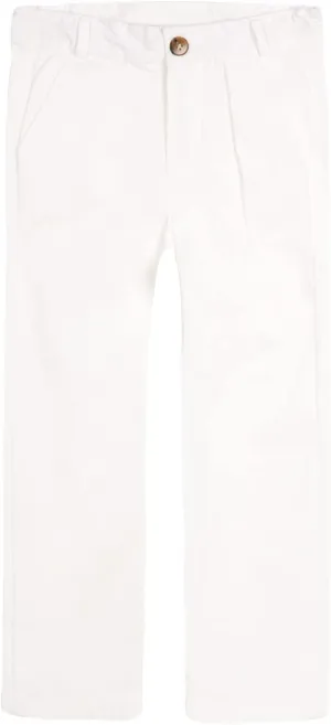 LittleSpring Boys School Uniform Chino Pants Flat Front