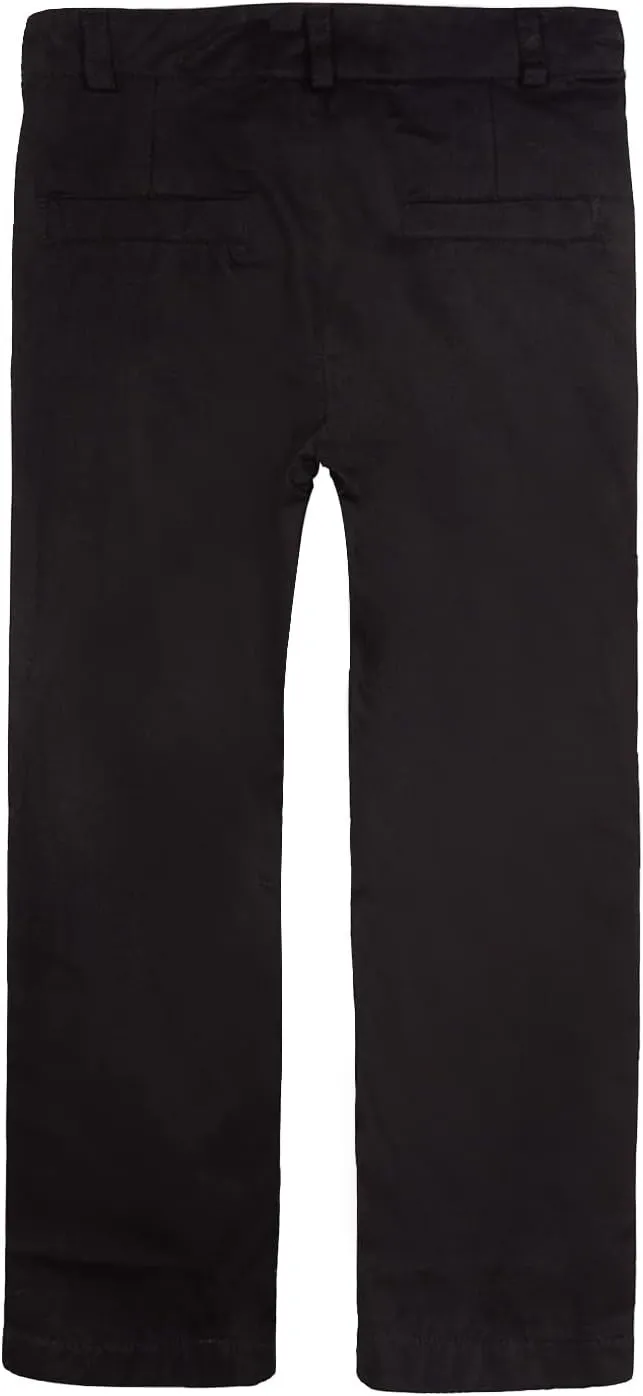 LittleSpring Boys School Uniform Chino Pants Flat Front