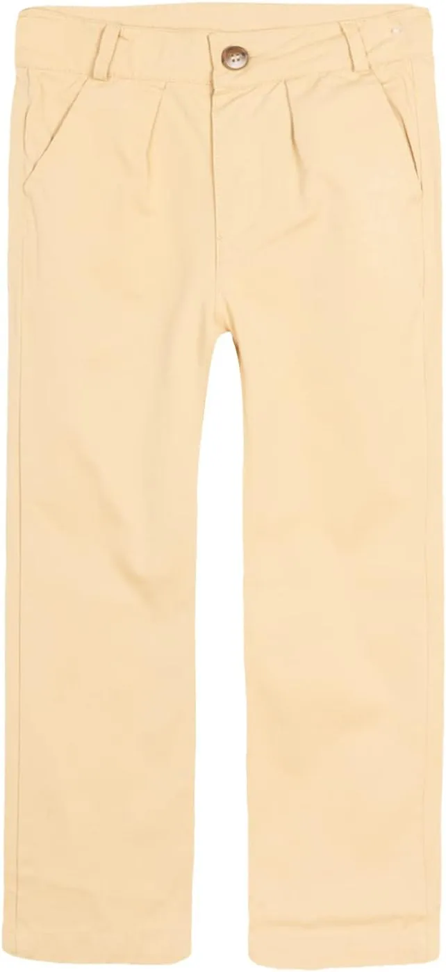 LittleSpring Boys School Uniform Chino Pants Flat Front