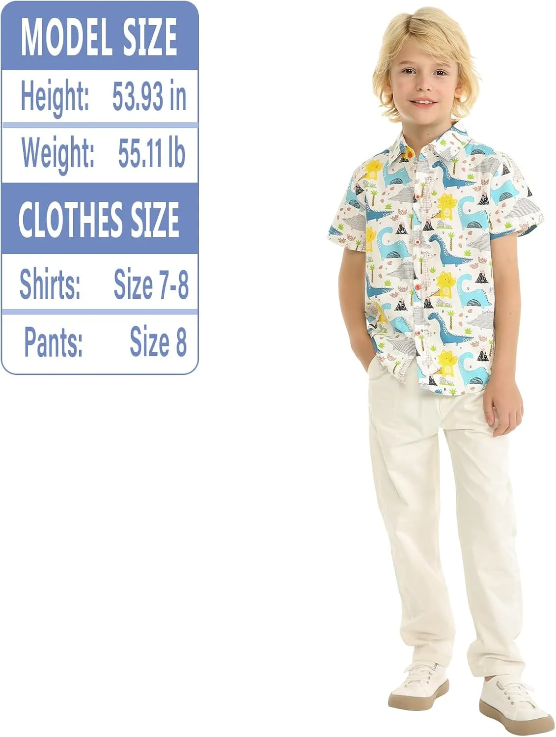 LittleSpring Boys School Uniform Chino Pants Flat Front