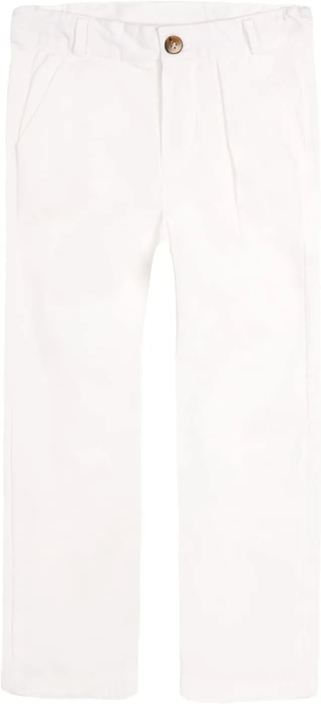 LittleSpring Boys School Uniform Chino Pants Flat Front