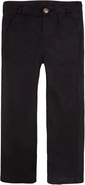 LittleSpring Boys School Uniform Chino Pants Flat Front