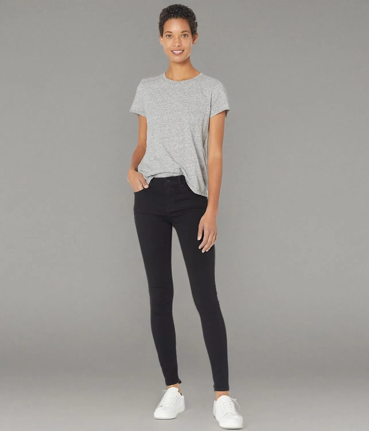 Liverpool Abby Skinny Jeans in Black Rinse