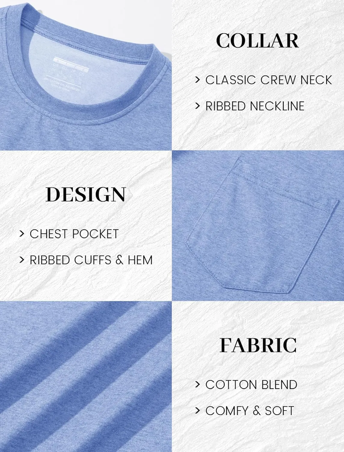 MAGCOMSEN Mens Pocket T Shirts Short Sleeve Cotton Moisture Wicking Plain Tshirts Casual Lightweight Summer Basic Tees