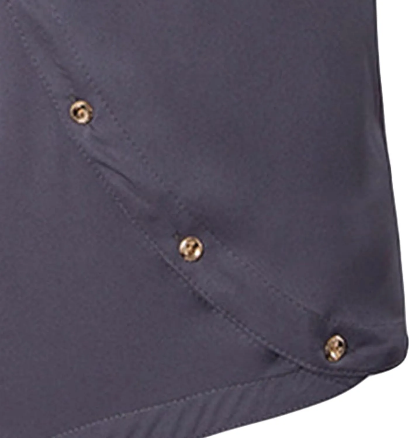Maiyifu-GJ Mens Irregular Banded Collar Shirts Short Sleeve Muscle Embroidery Shirt Casual Button Down Slim Fit Dress Shirt