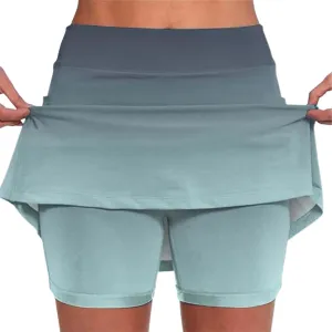 Mardi Gras Skirt Skorts for Womens Elastic High Waisted Workout Tennis Golf Skirts Athletic Running Sports Skirt Shorts