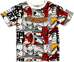 Marvel Avengers Spiderman Boys Shirts - Hulk Iron Man Captain America Thor Short Sleeve Graphic Tees for Toddler Boys & Kids