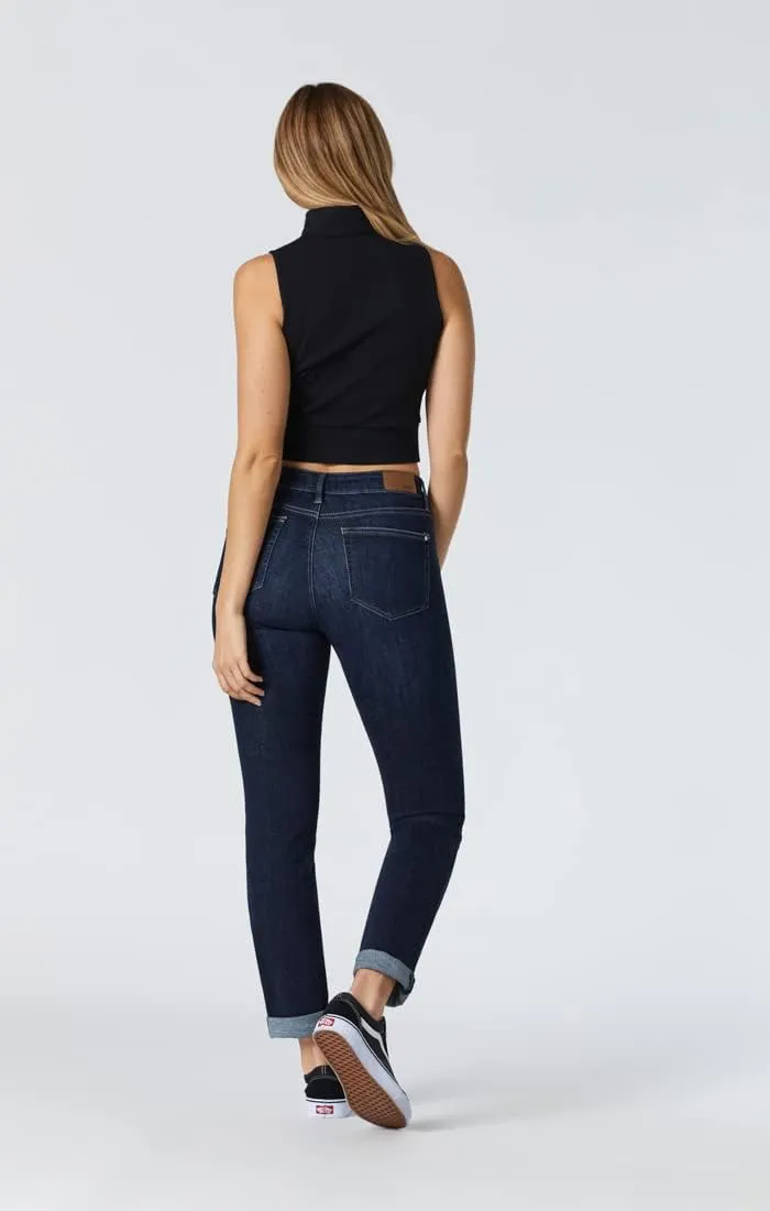 Mavi Women's Kathleen High Rise Slim Boyfriend Jeans