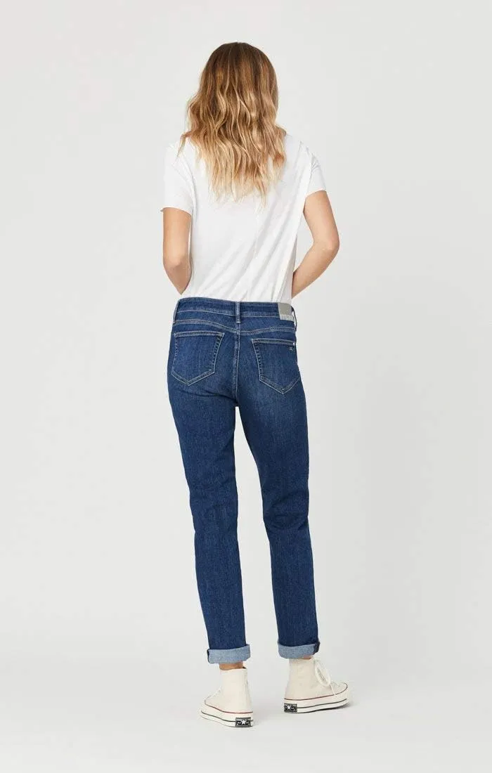Mavi Women's Kathleen High Rise Slim Boyfriend Jeans