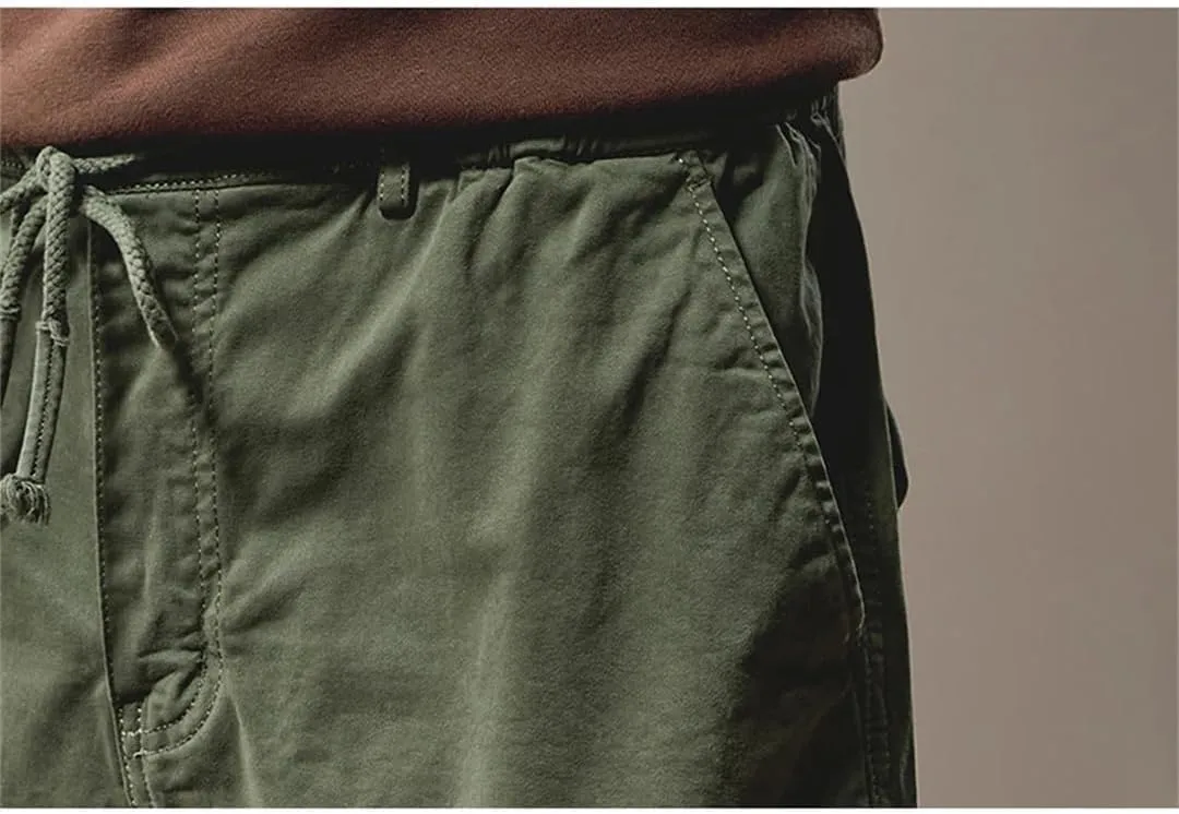 Men Outdoor Hiking Joggers Multi Pocket Trousers Streetwear Cargo Jogger Pants