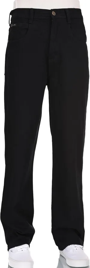 Men RURACO Relaxed Straight Wide Leg Jeans 28-38