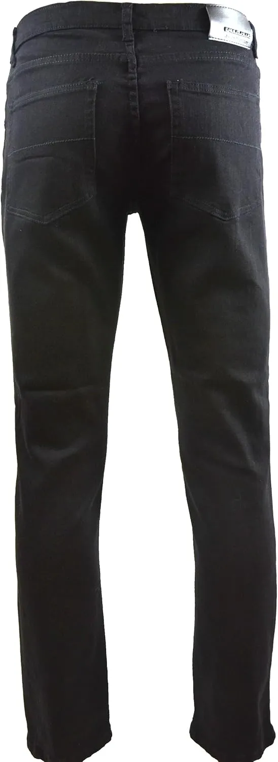 Men RURACO Relaxed Straight Wide Leg Jeans 28-38