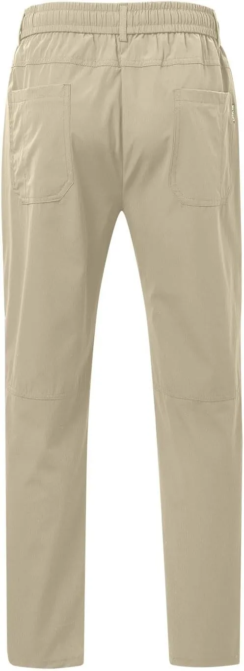 Mens Big and Tall Cargo Pants, High Stretch Multi-Pocket Durable Cargo Pants, Lightweight Tactical Water Proof Pant