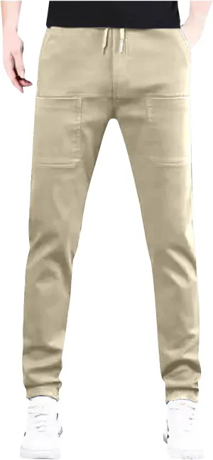 Mens Big and Tall Cargo Pants, High Stretch Multi-Pocket Durable Cargo Pants, Lightweight Tactical Water Proof Pant