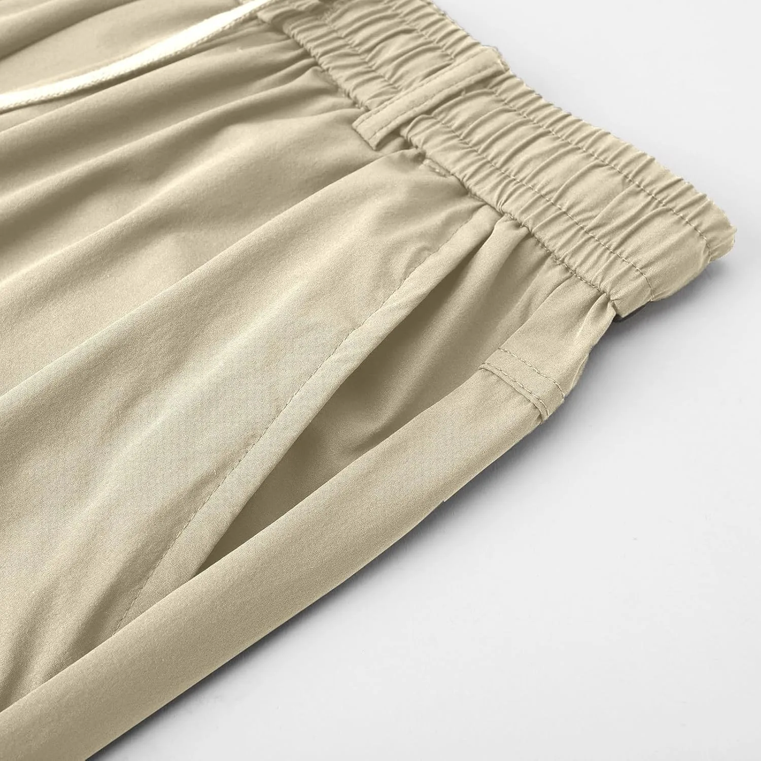 Mens Big and Tall Cargo Pants, High Stretch Multi-Pocket Durable Cargo Pants, Lightweight Tactical Water Proof Pant