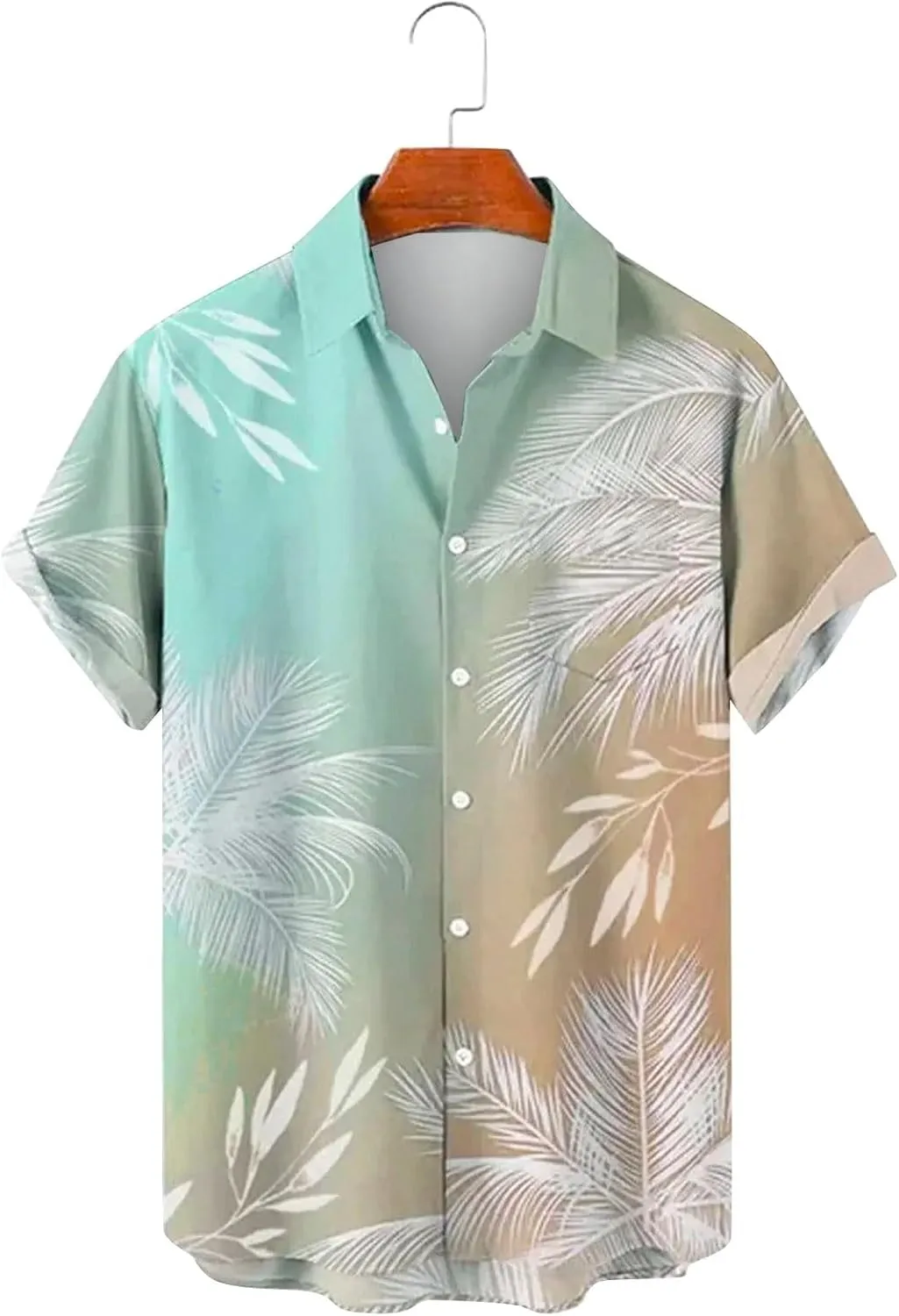 Men's Bowling Shirts Casual Button Down Beach Shirt Relaxed Fit Short Sleeve Hawaiian Shirt Summer Beach Holiday Tops