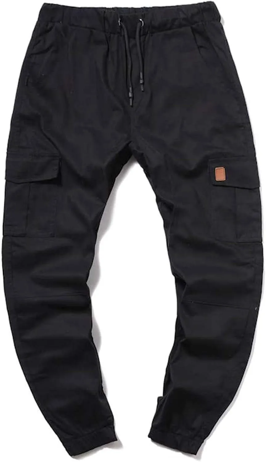 Mens Cargo Pants Big and Tall Chino Work Pants for Men Baggy Sweatpants Mens Pants Expandable Waist Relaxed fit