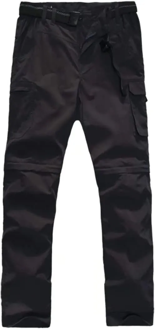 Mens Cargo Pants, Convertible Hiking Pants Quick Dry Waterproof Outdoor Zip Off Outdoor Casual Travel Pants