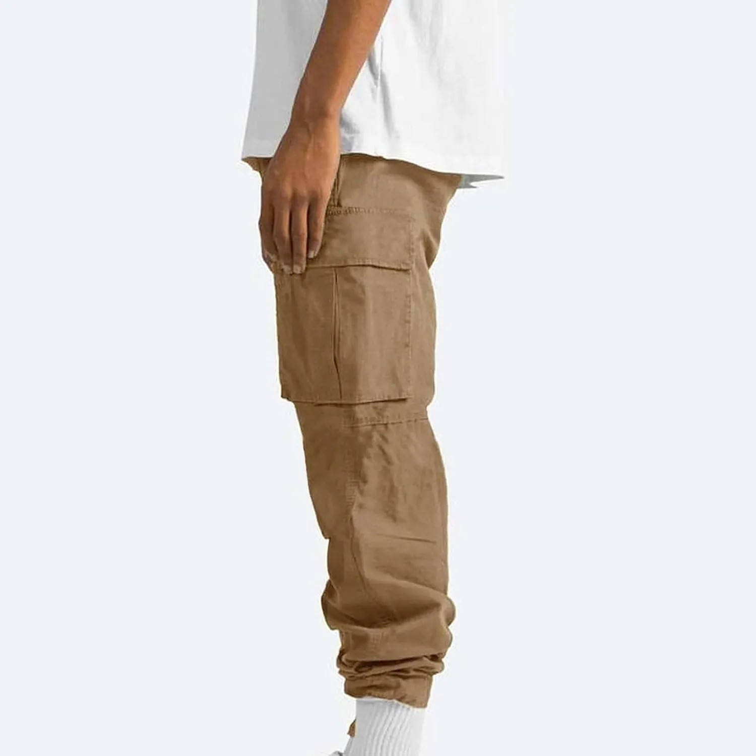Mens Cargo Pants Lightweight Work Pants Straight Leg Sweatpants Casual Loose Fit Joggers Workout Sport Athletic Pants