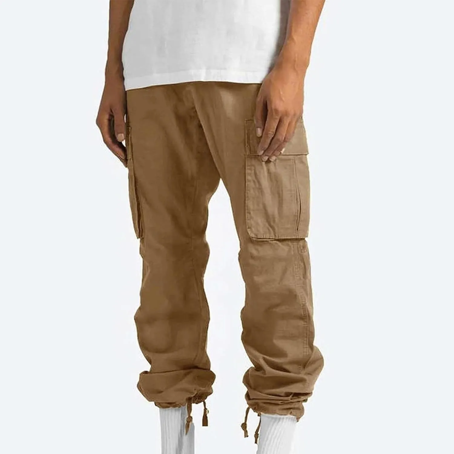 Mens Cargo Pants Lightweight Work Pants Straight Leg Sweatpants Casual Loose Fit Joggers Workout Sport Athletic Pants