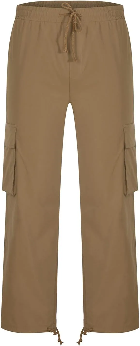 Mens Cargo Pants Lightweight Work Pants Straight Leg Sweatpants Casual Loose Fit Joggers Workout Sport Athletic Pants