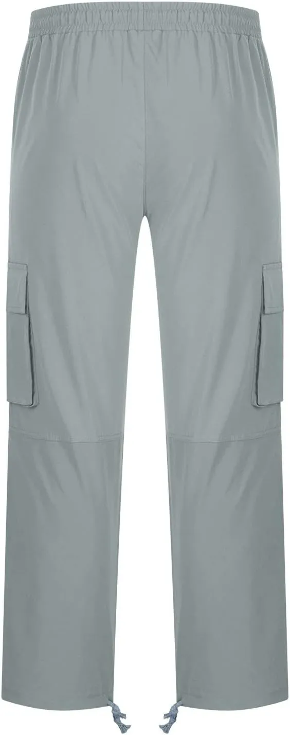Mens Cargo Pants Lightweight Work Pants Straight Leg Sweatpants Casual Loose Fit Joggers Workout Sport Athletic Pants