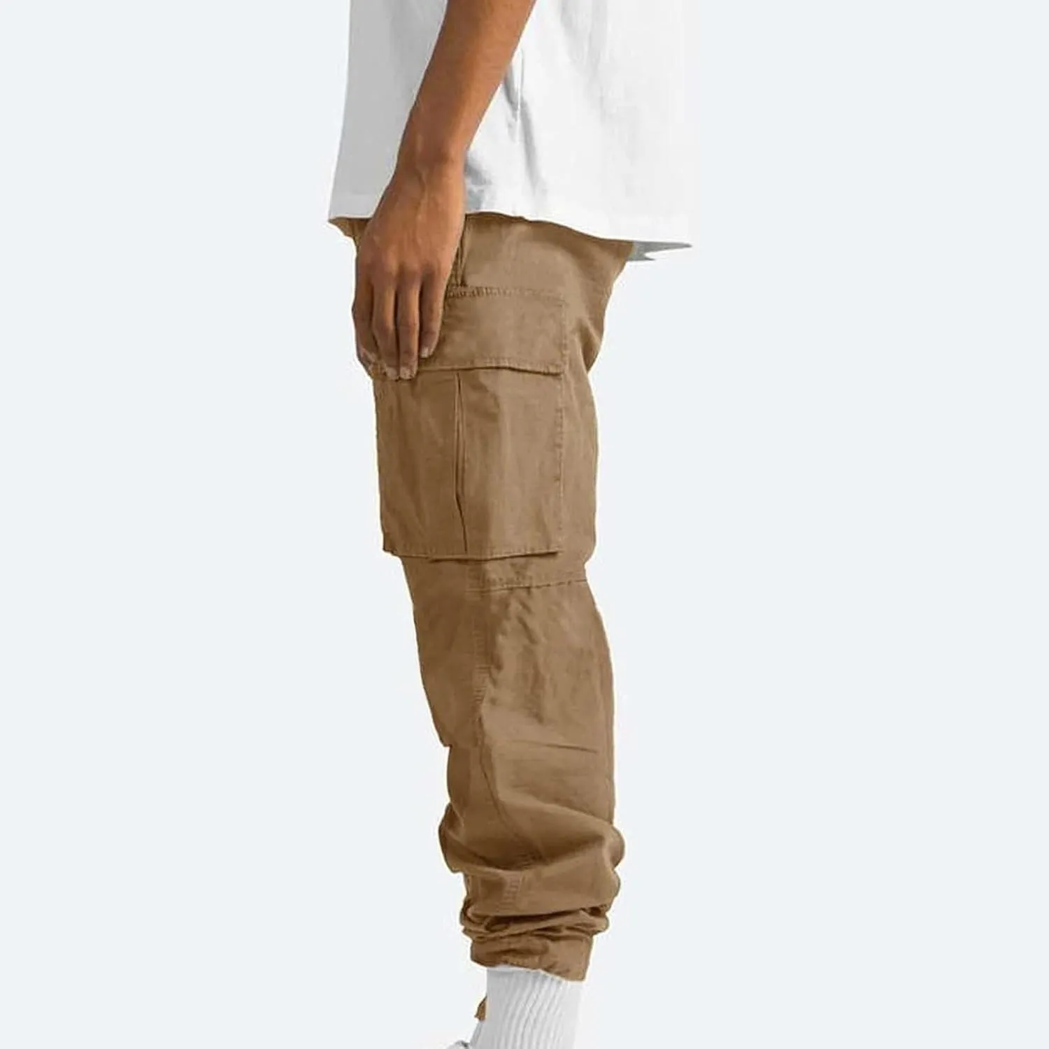 Mens Cargo Pants Lightweight Work Pants Straight Leg Sweatpants Casual Loose Fit Joggers Workout Sport Athletic Pants