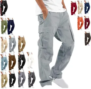 Mens Cargo Pants Lightweight Work Pants Straight Leg Sweatpants Casual Loose Fit Joggers Workout Sport Athletic Pants