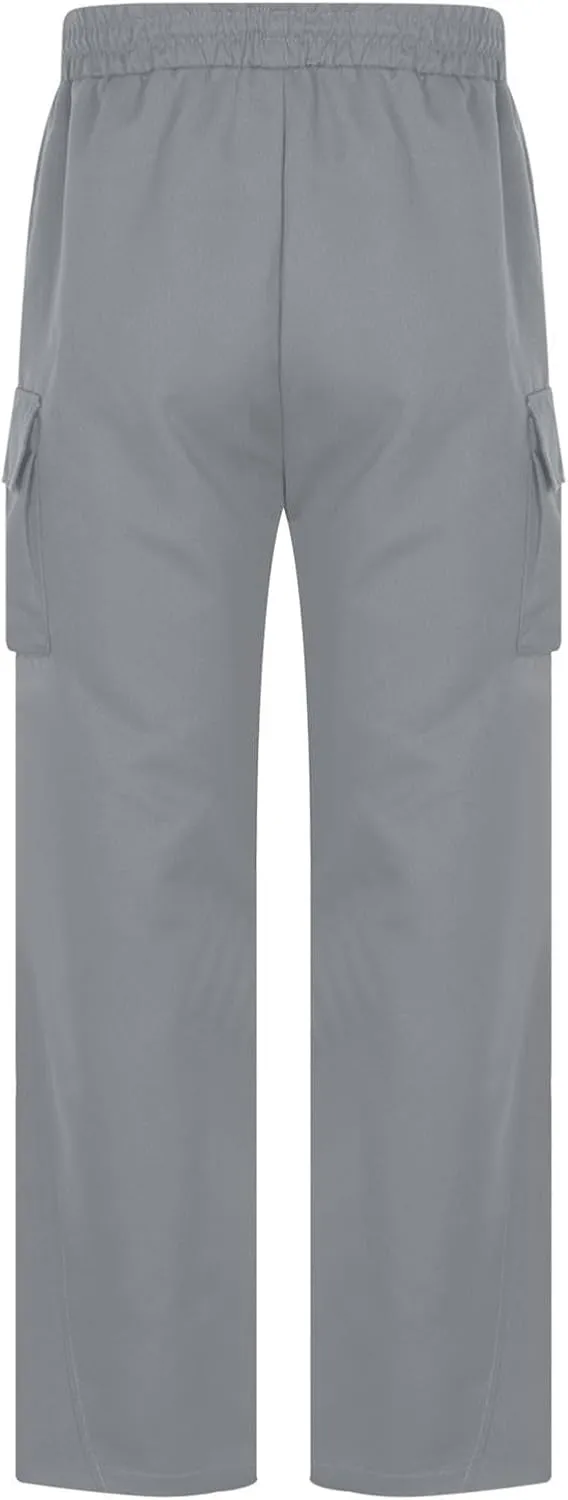 Mens Cargo Pants Relaxed Fit Elastic Waist Stretch Drawstring Tactical Pants Outdoor Running Hiking Pant with Pockets