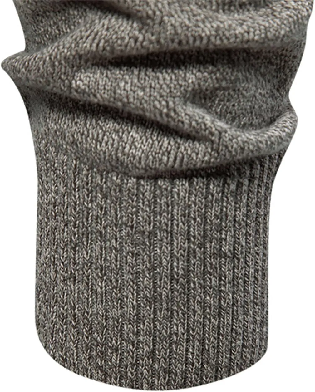 Mens Casual Cardigan Sweater Long Sleeve Mock Neck Button Down Knit Cardigan Sweaters Jacket with Pockets