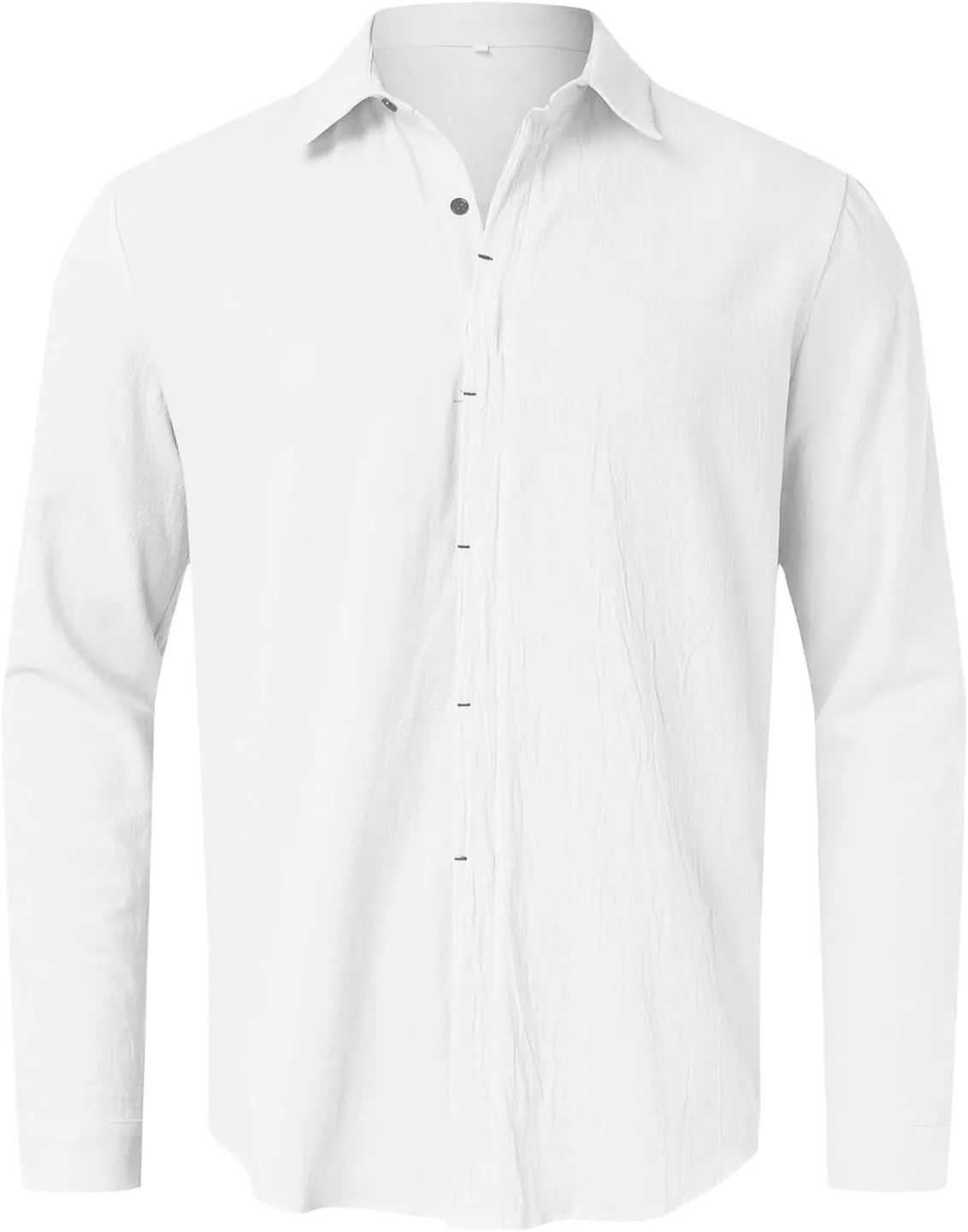 Mens Casual Fashion Solid Color Lapel Long Sleeve Cardigan Shirt Gradient Shirt Mens Shirts