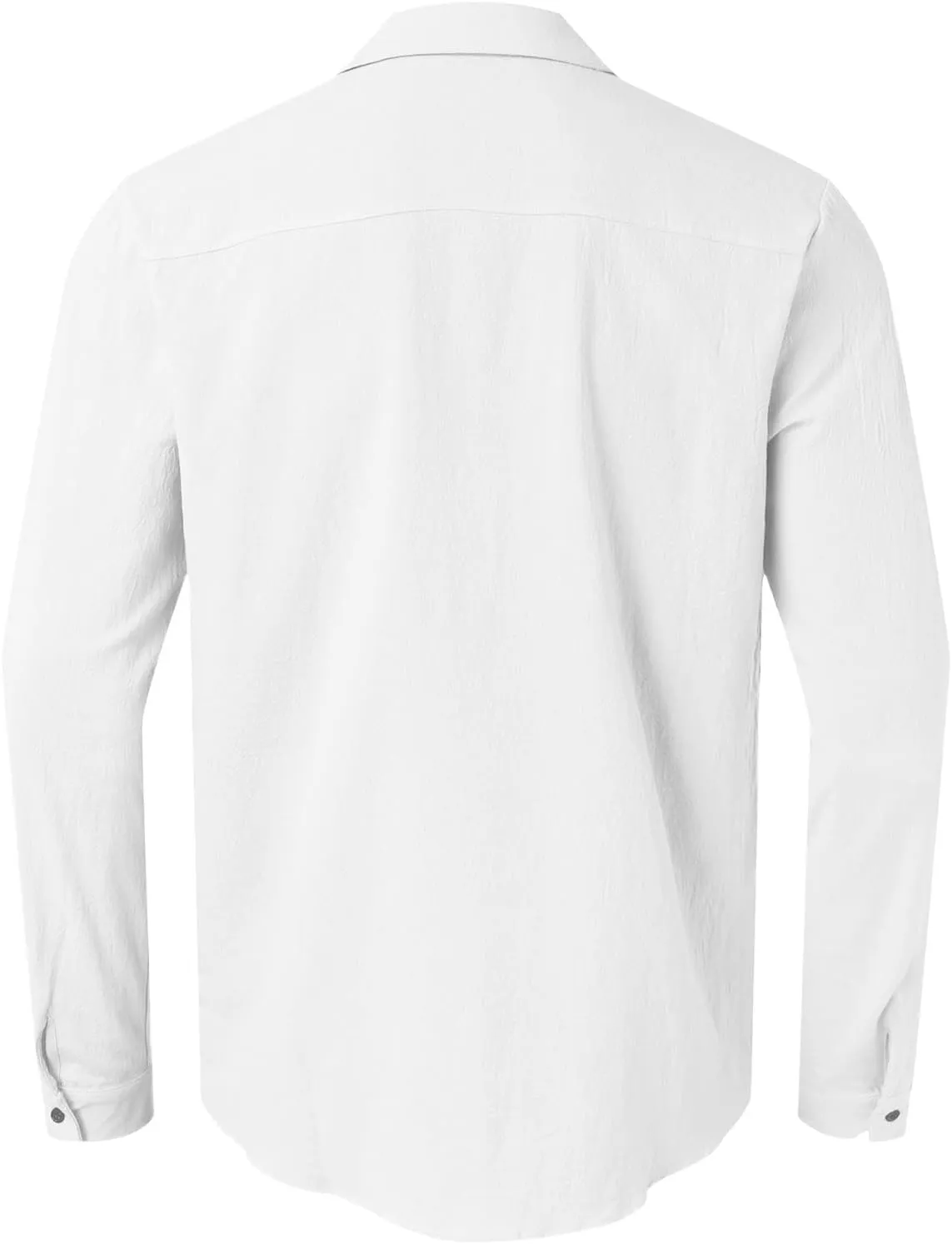 Mens Casual Fashion Solid Color Lapel Long Sleeve Cardigan Shirt Gradient Shirt Mens Shirts