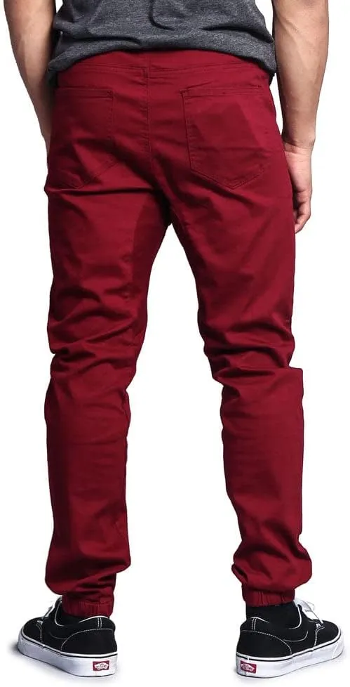Men's Casual Twill Stretch Jogger Pants