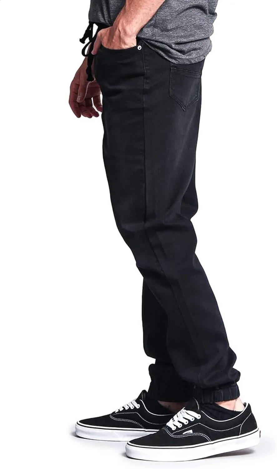 Men's Casual Twill Stretch Jogger Pants