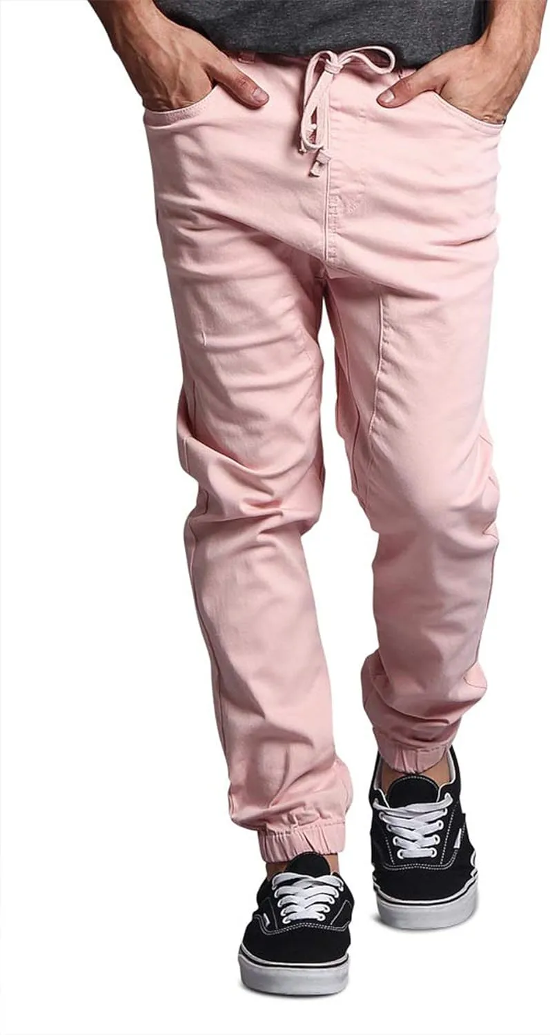 Men's Casual Twill Stretch Jogger Pants