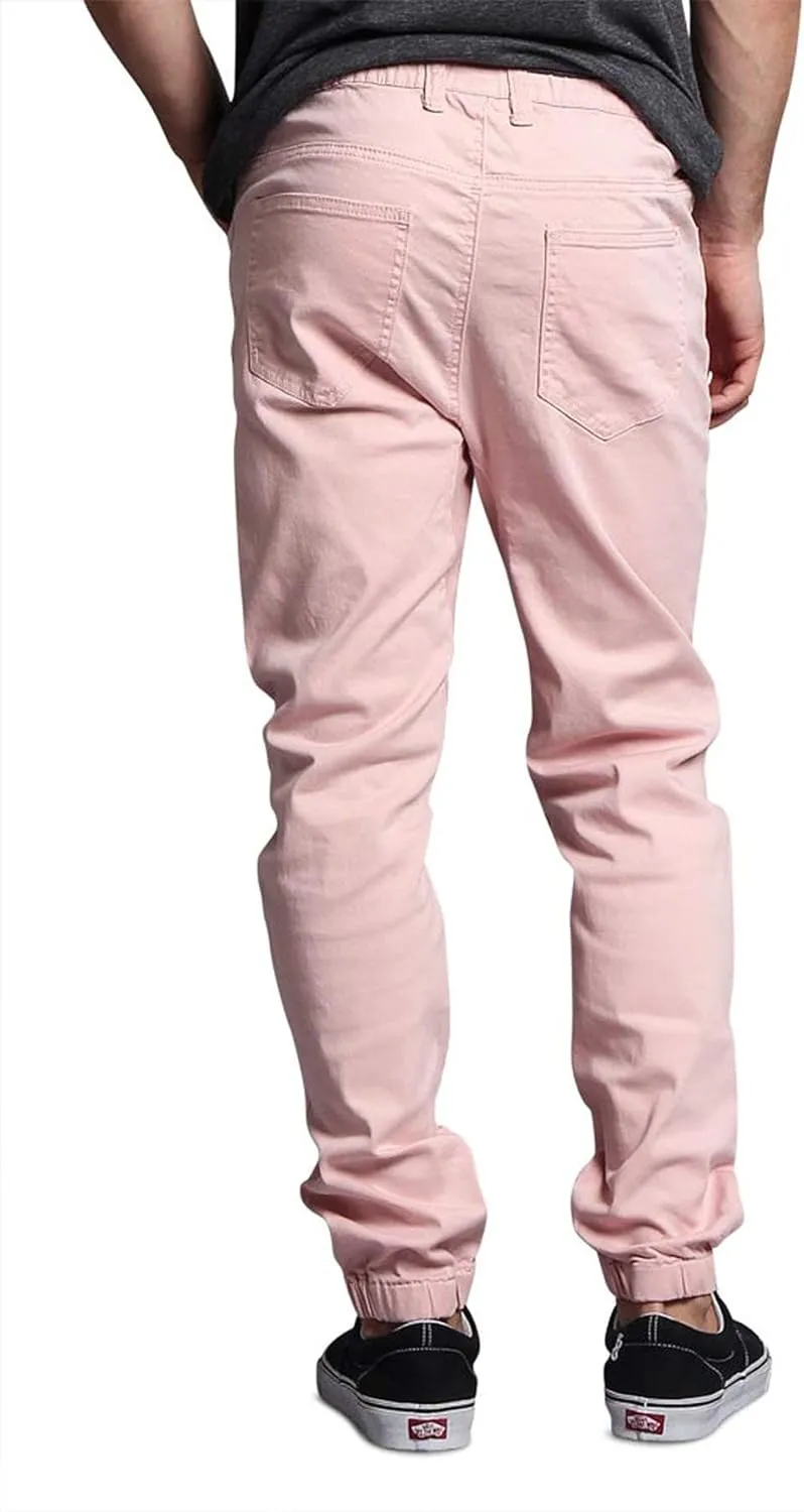 Men's Casual Twill Stretch Jogger Pants