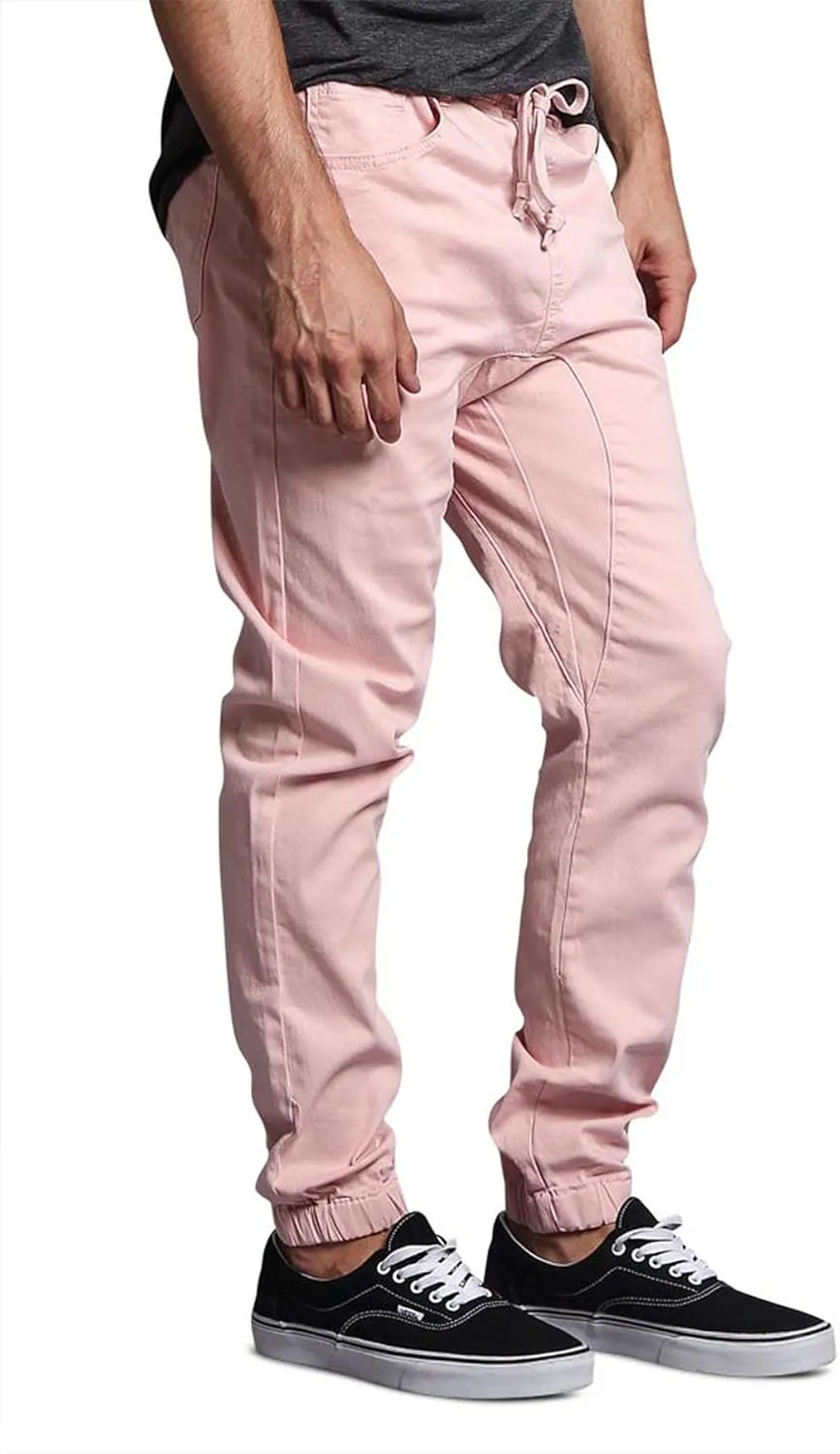 Men's Casual Twill Stretch Jogger Pants