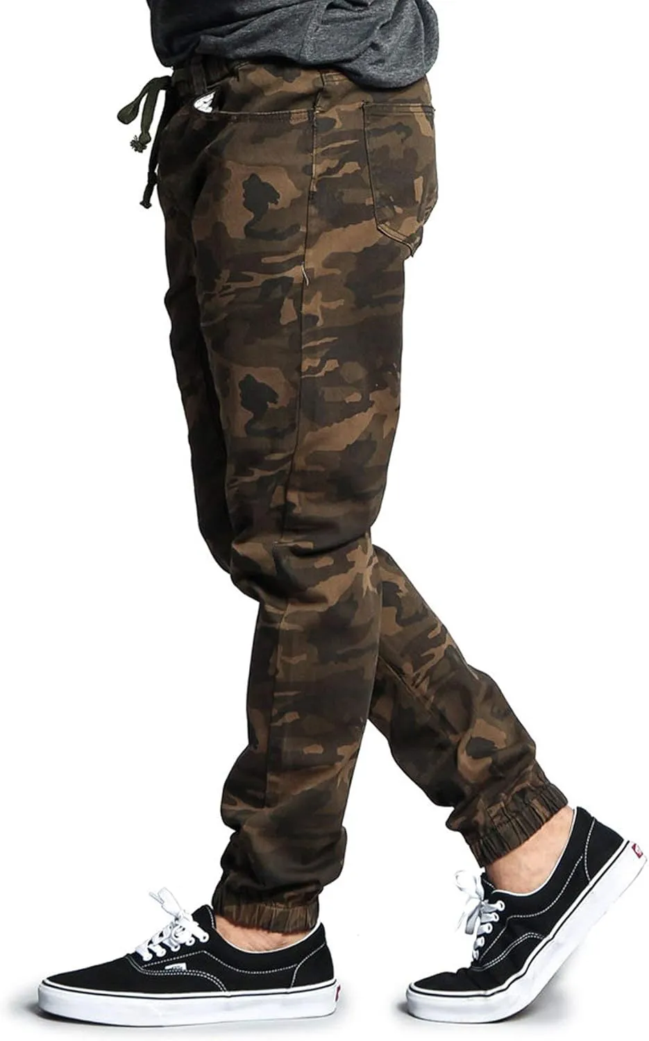 Men's Casual Twill Stretch Jogger Pants