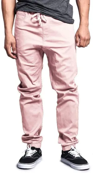 Men's Casual Twill Stretch Jogger Pants